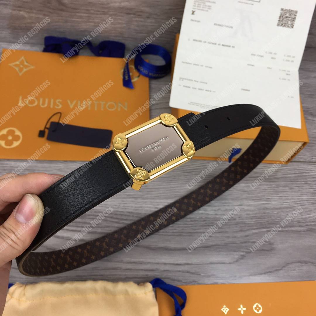 LV Malletier 25mm Reversible Belt