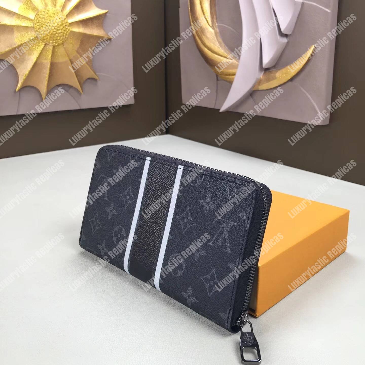 LV Zippy Organizer Monogram Eclipse Canvas