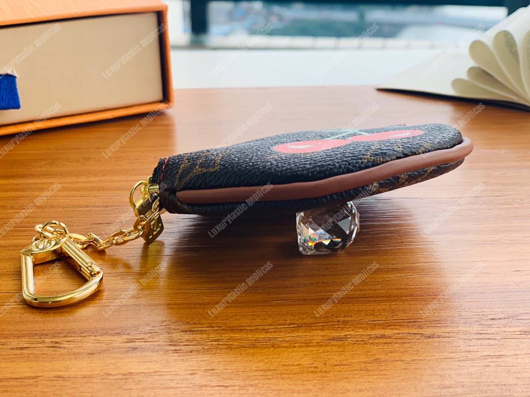 LV Round Coin Purse Monogram Cherry