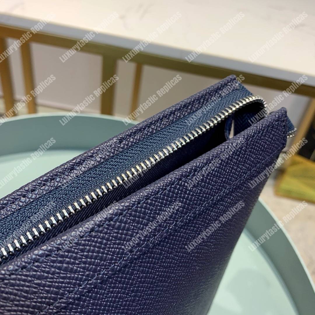 LV Pochette Voyage MM Taiga Leather Navy Blue