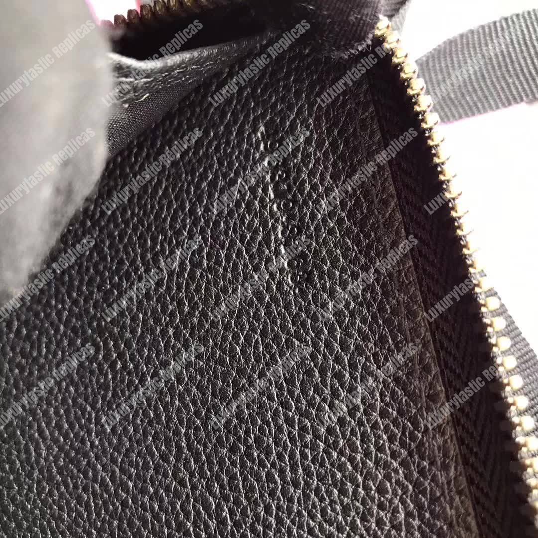 G*u*i print leather card case black