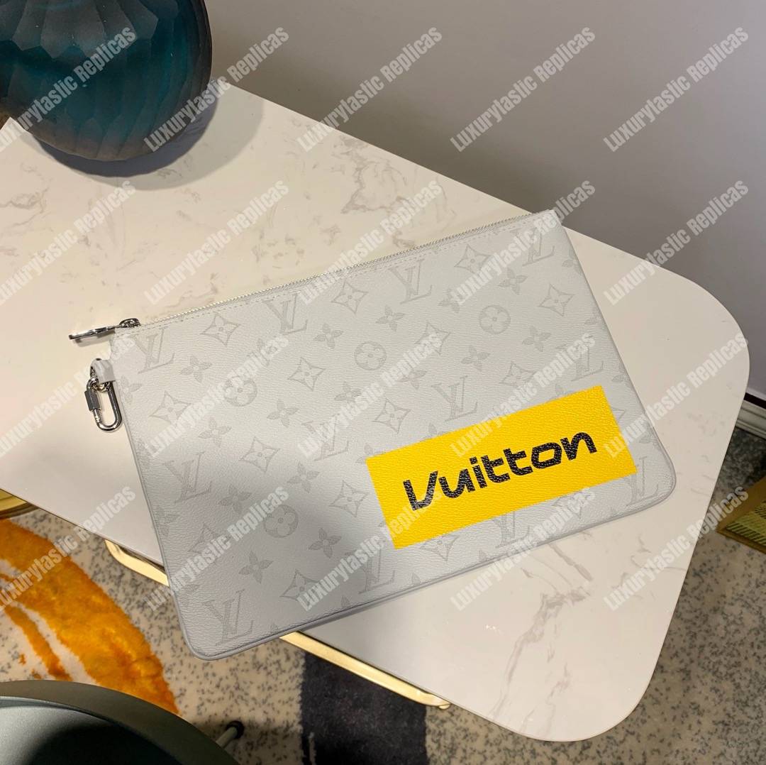 LV Zipped Pouch GM Monogram White