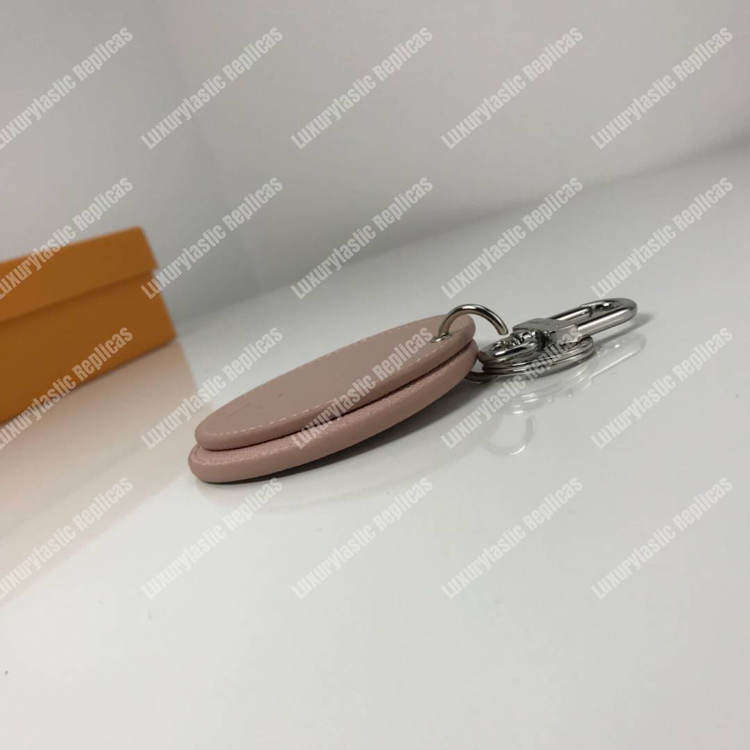 LV Mirror Bag Charm & Key Holder Epi Leather Rose Ballerine