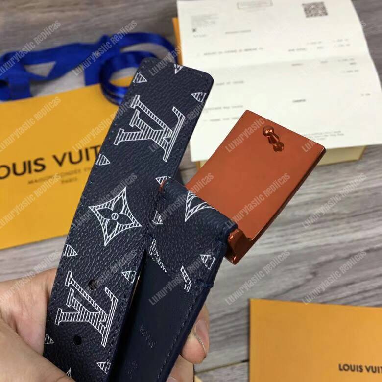 LV 35MM Metropole Monogram Upside Down Ink Belt