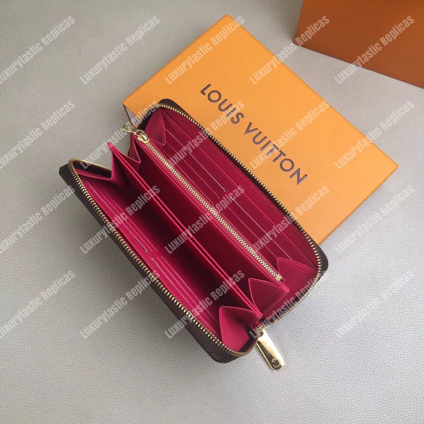 LV Zippy Wallet My LV World Tour Monogram Fuchsia