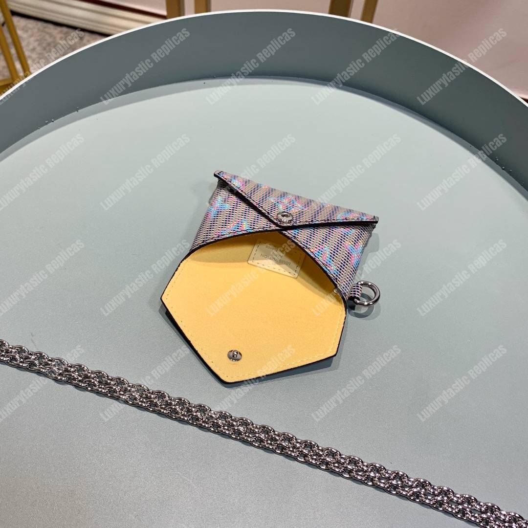 LV Kirigami Necklace Wallet Monogram LV Pop Motif Bleu