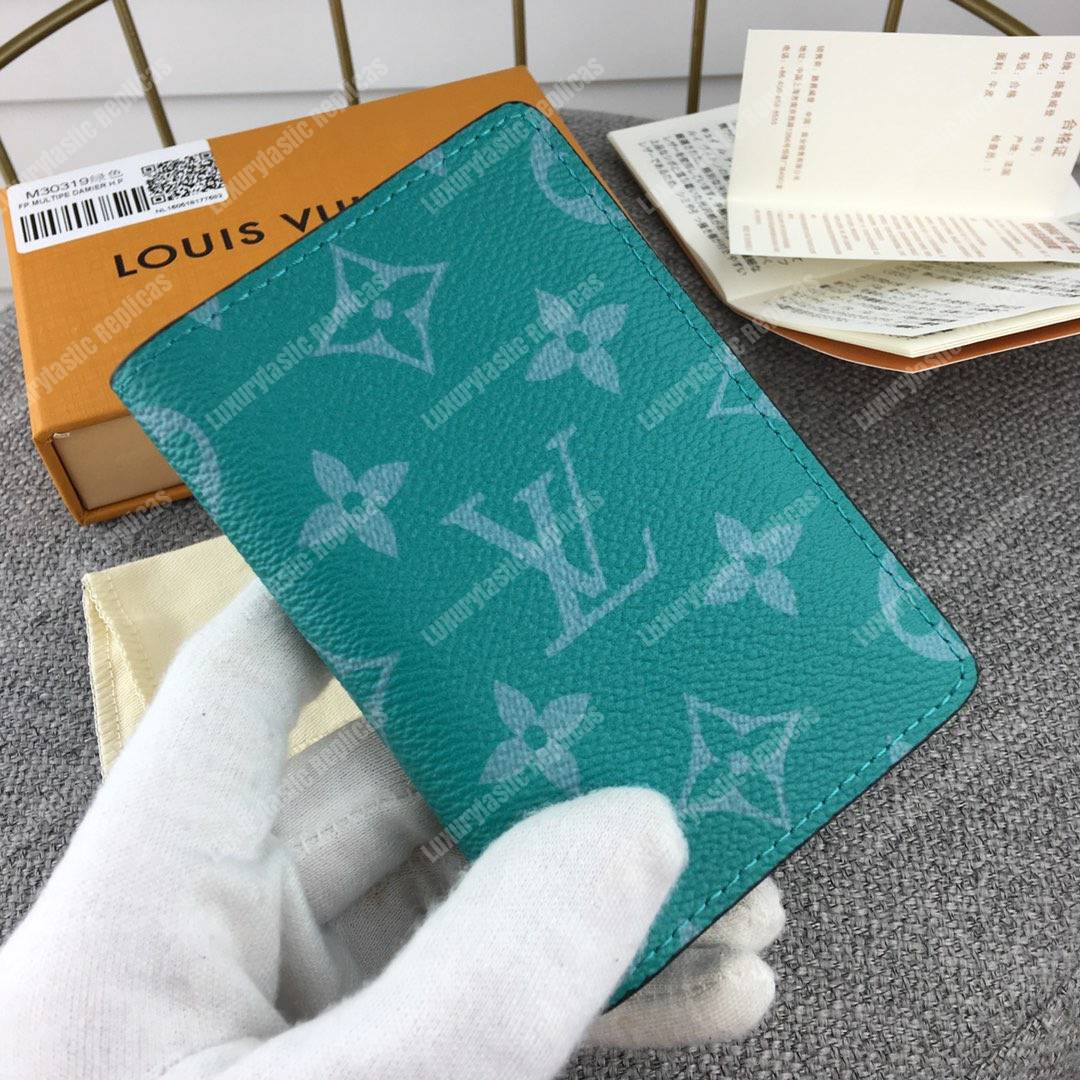 LV Pocket Organiser Taiga Monogram Vert