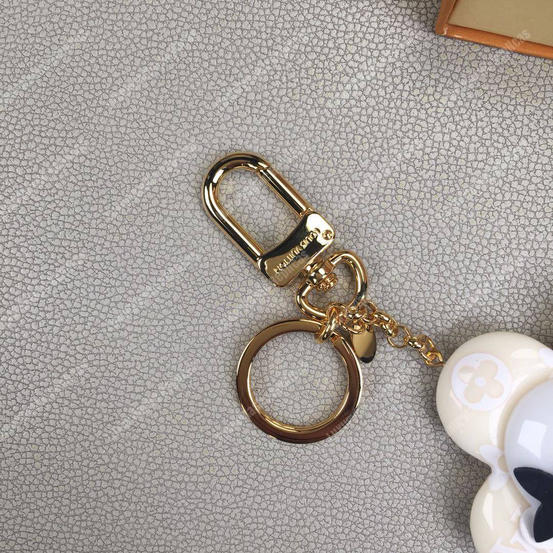 LV Vivienne Monogram Giant Bag Charm and Key Holder White