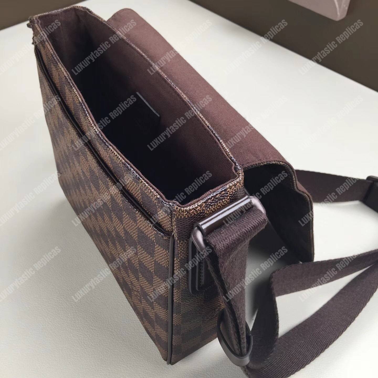 LV District PM Messenger Bag Damier Ebene Canvas