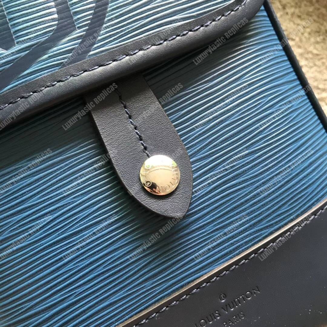 LV Messenger Bag Epi Leather Blue 2017