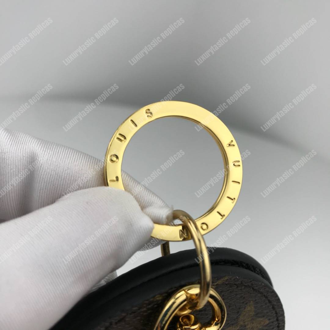 LV Mirror Bag Charm & Key Holder Monogram/Black