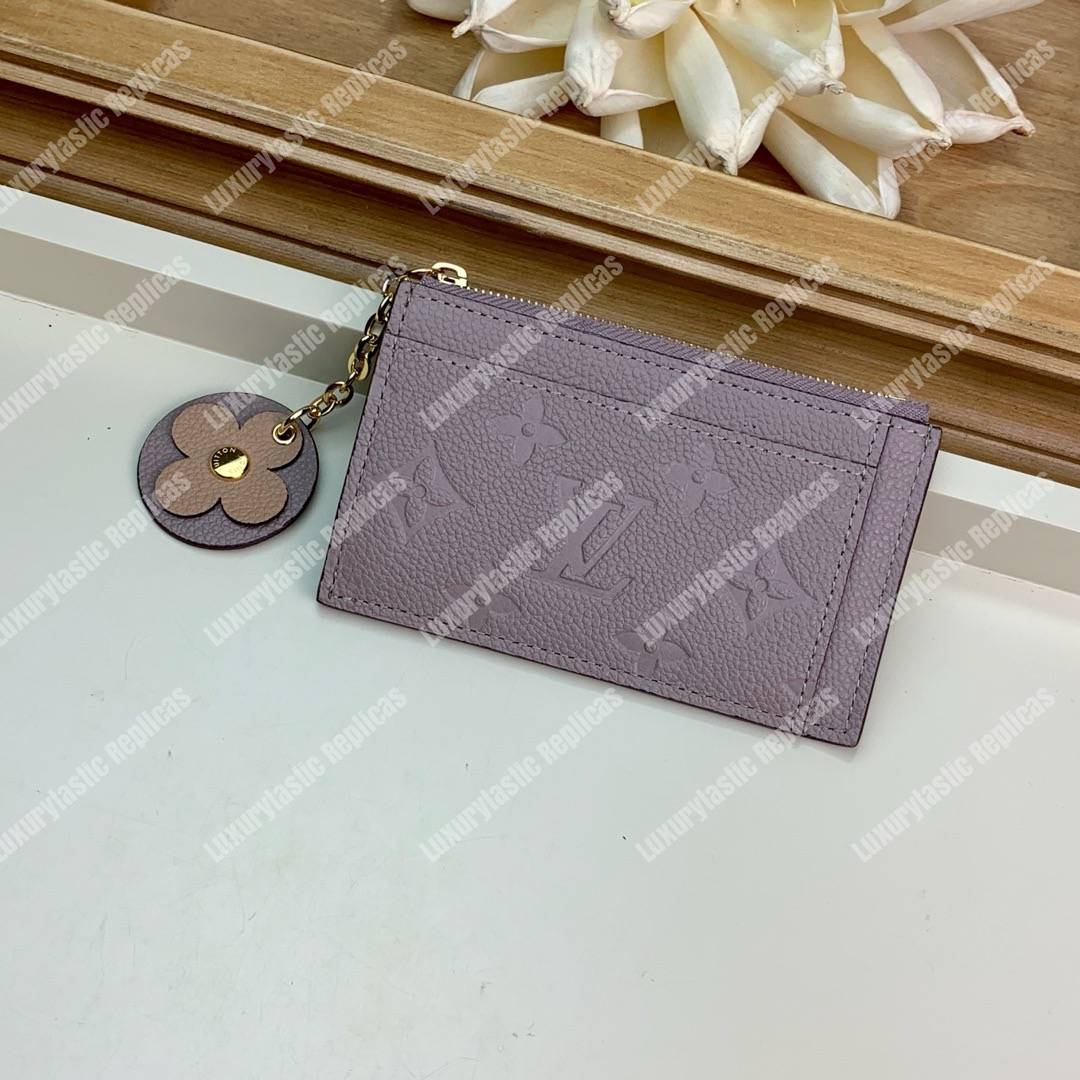 LV Zipped Card Holder Monogram Taupe