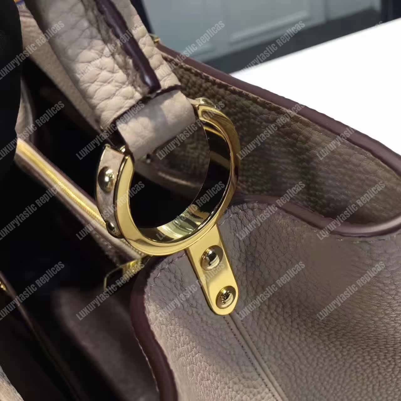 LV Capucines MM Bag Galet
