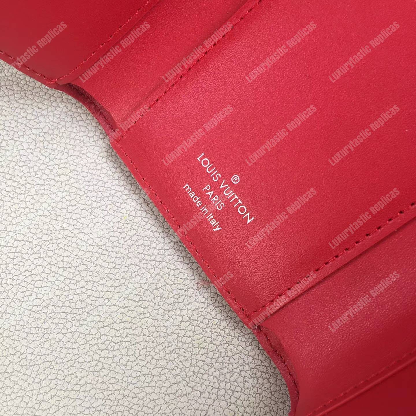 LV New Wave Compact Wallet Red