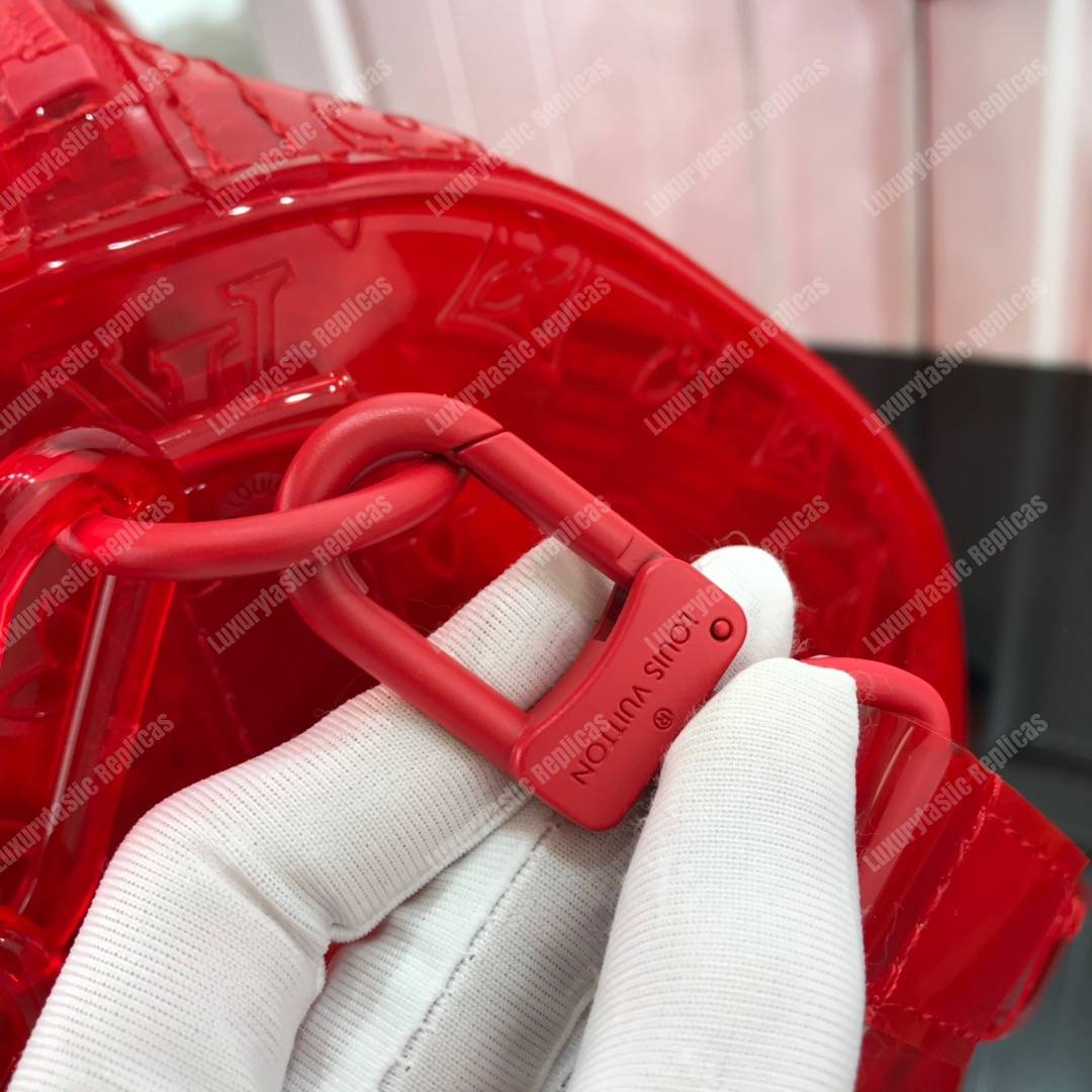 LV Keepall Bandouliere Monogram 50 Red PVC