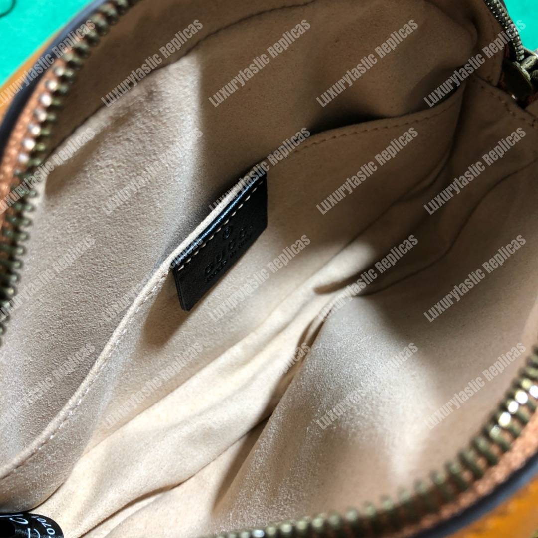 G*u*i gg marmont cognac matelassé leather belt bag