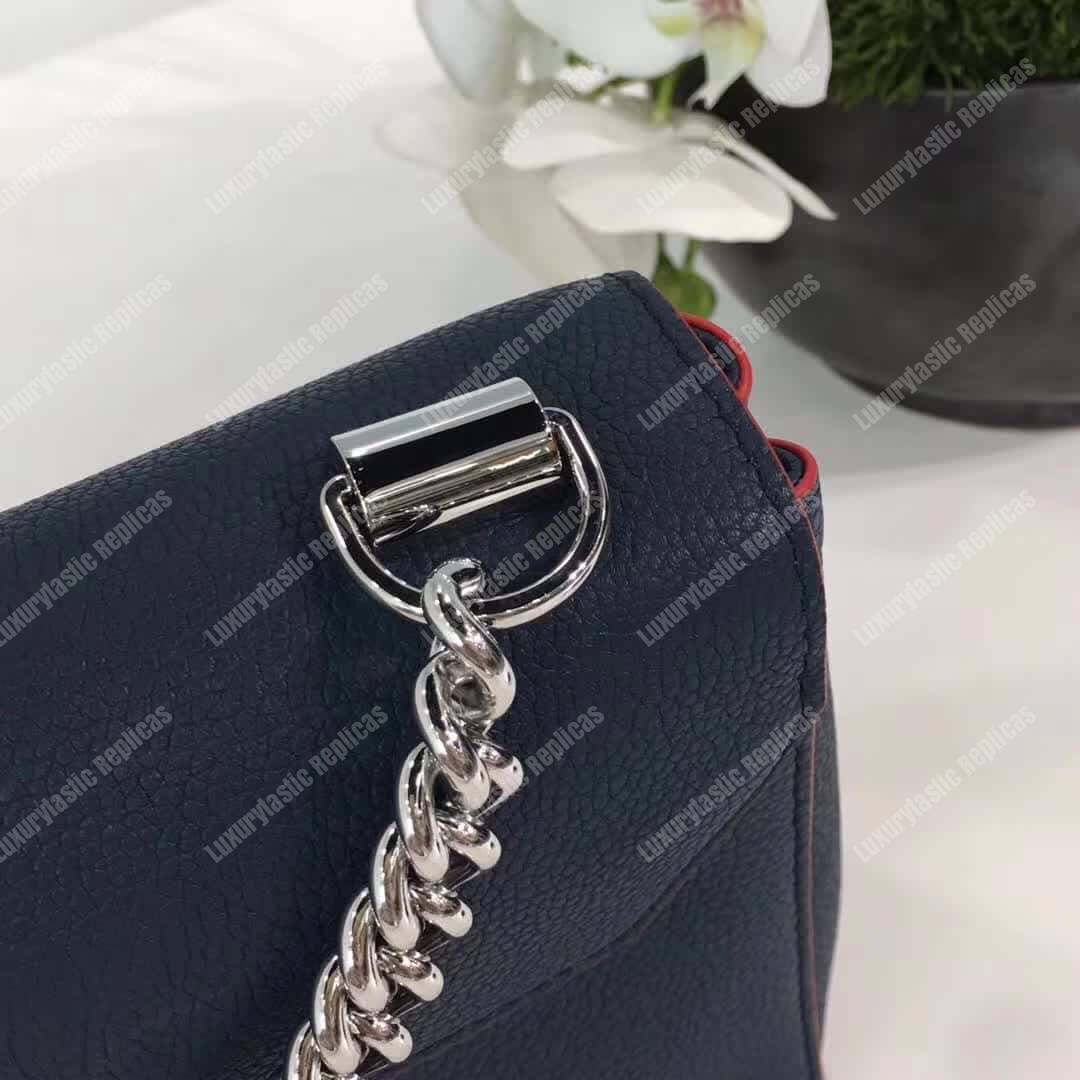 LV Lockme II BB Bag Taurillon Leather Marine Rouge