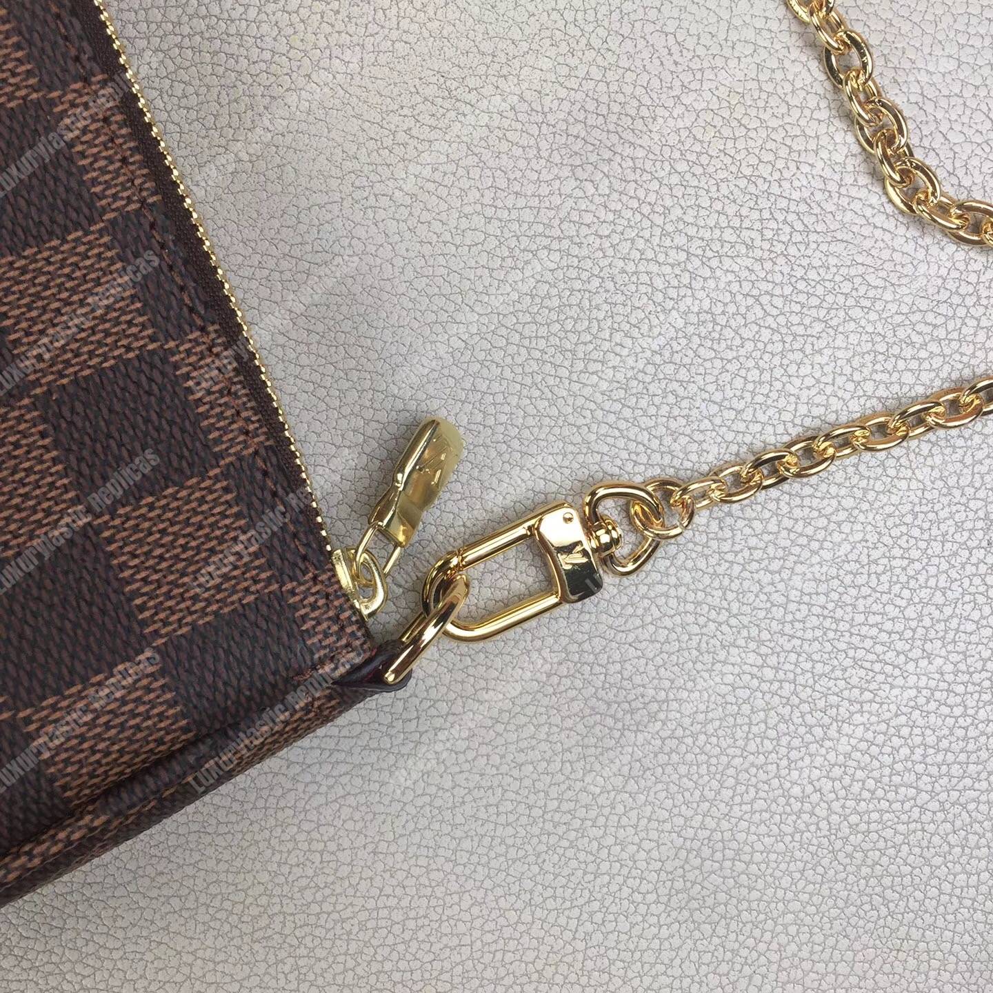 LV Mini Pochette Accessoires Damier Ebene