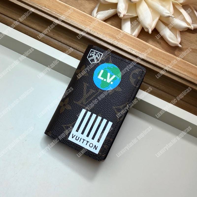 LV Pocket Organizer Monogram Marron