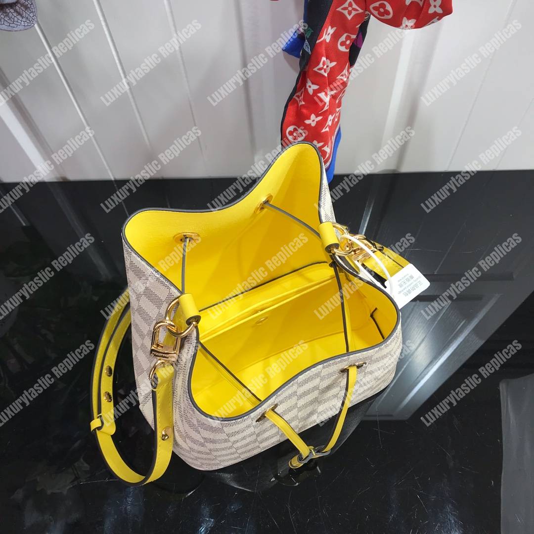 LV Noé BB Damier Azur Canvas Pineapple