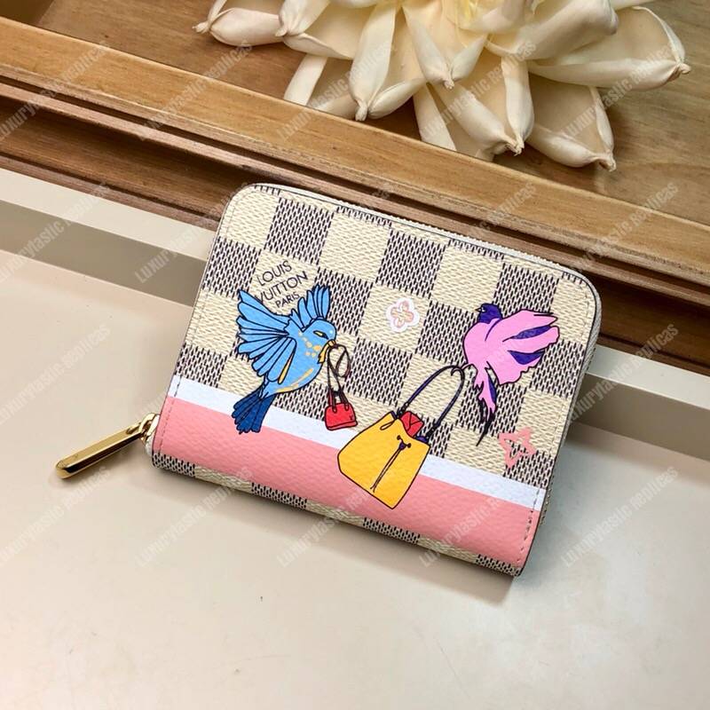 LV Zippy Coin Purse Birds