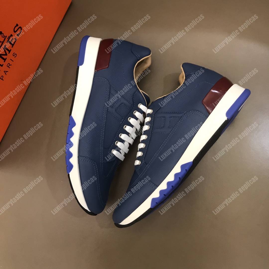 H**mes trail sneaker blue