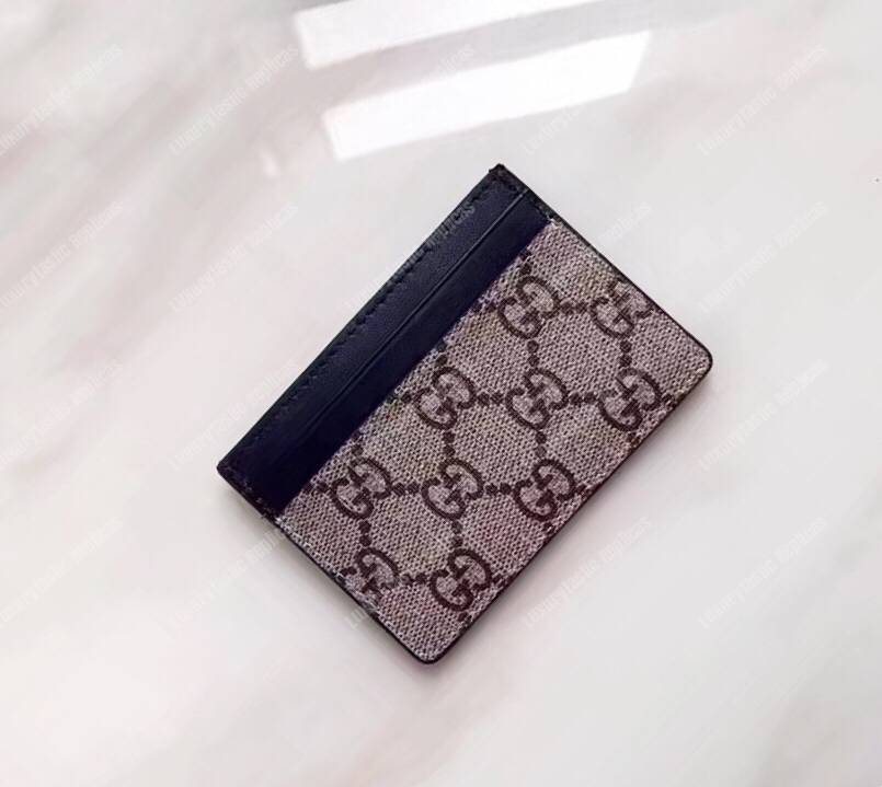 G*u*i kingsnake print gg sup*e card case