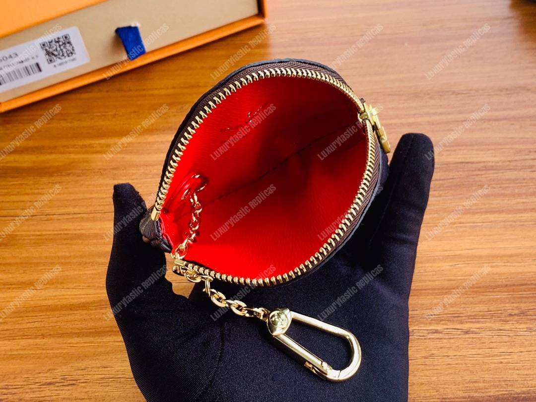 LV Round Coin Purse Monogram Cherry