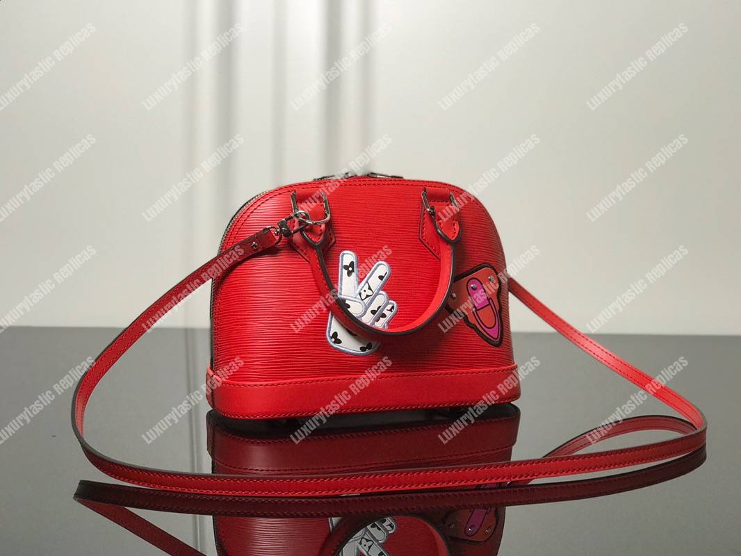 LV Alma BB Epi Leather Trunk-Maker Red