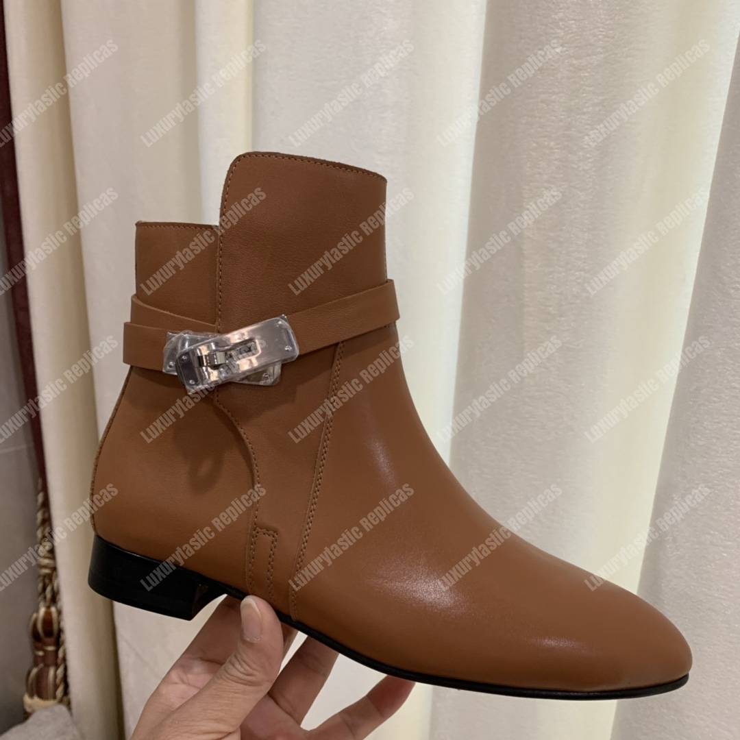 H**mes neo ankle boot brown