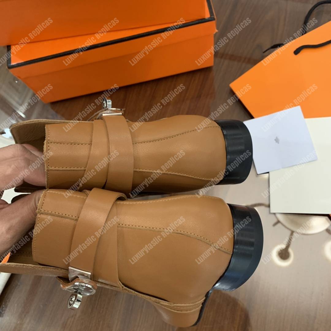 H**mes neo ankle boot brown