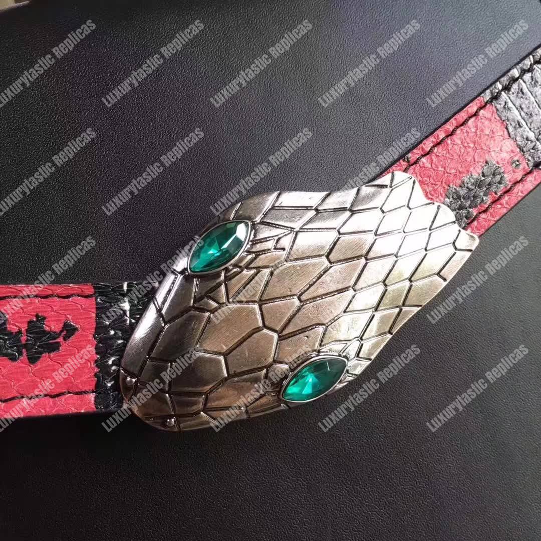 G*u*i lilith leather top handle bag black