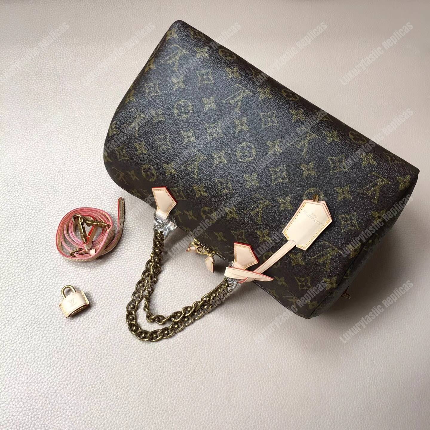 LV Speedy 30 Chain Tote Bag Monogram Canvas