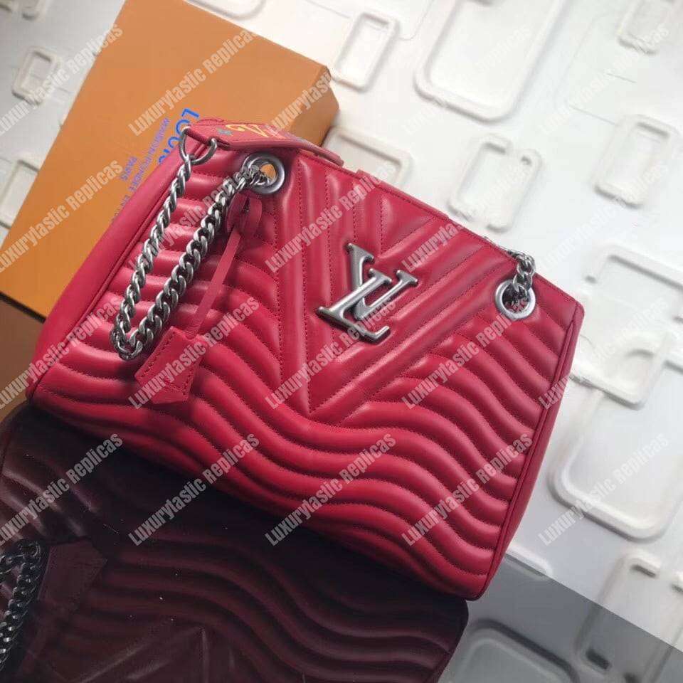 LV New Wave Chain Tote Red