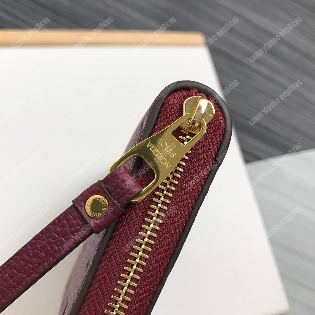 LV Zippy Coin Purse Monogram Empreinte Leather Aurore