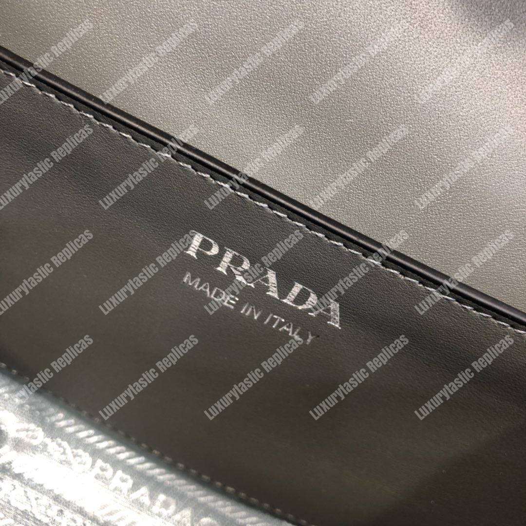 Pra*a monochrome saffiano leather bag dark grey