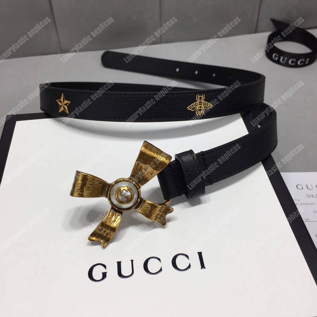 G*u*i gg pearl bow belt