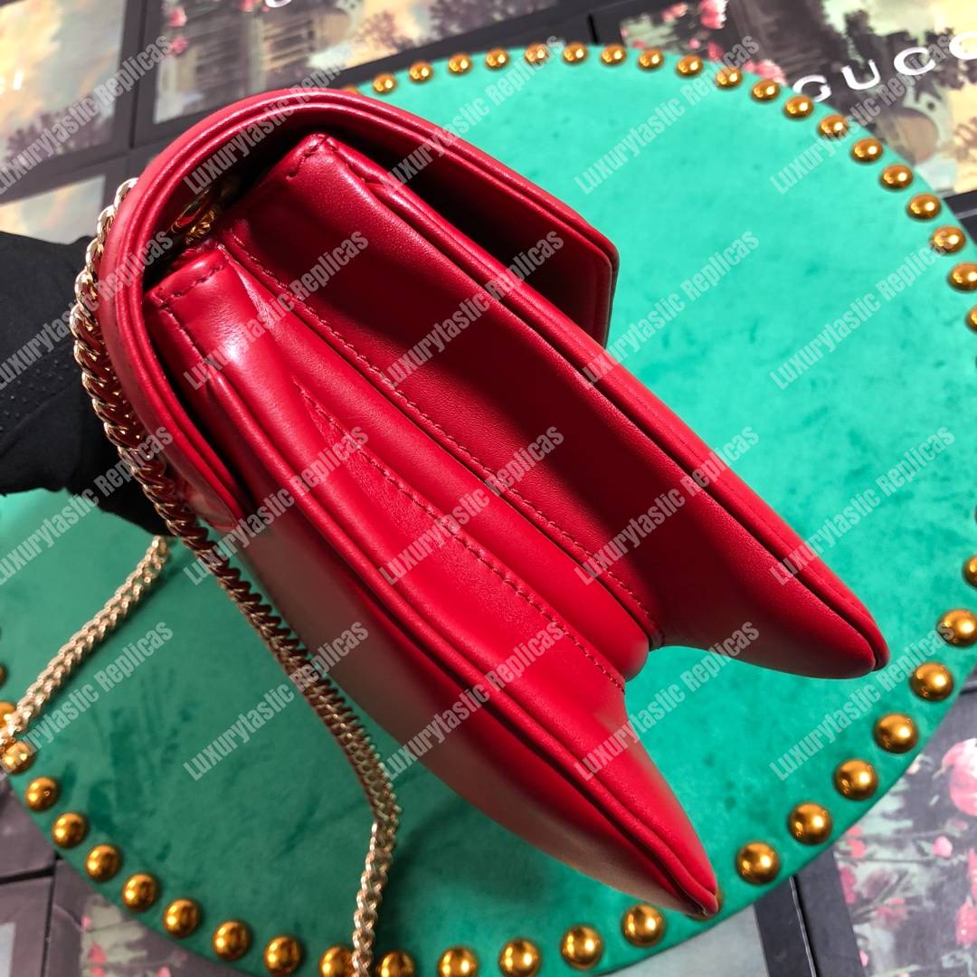 G*u*i rajah medium shoulder bag red