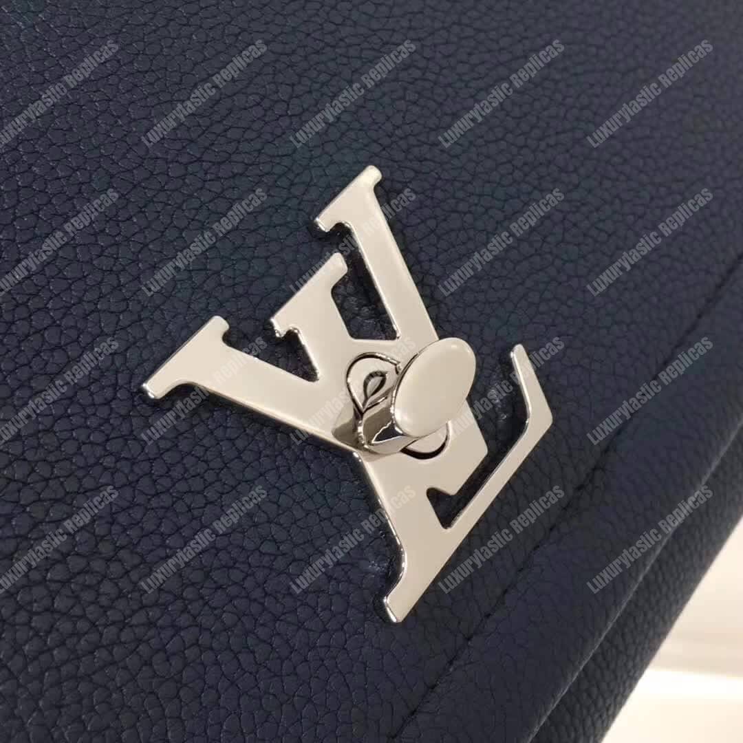 LV Lockme II BB Bag Taurillon Leather Marine Rouge