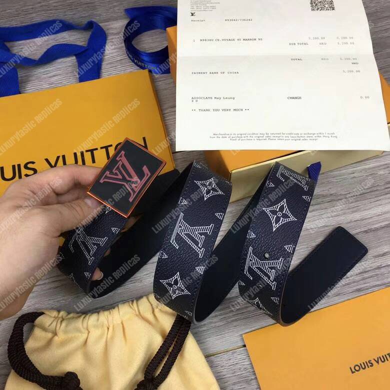 LV 35MM Metropole Monogram Upside Down Ink Belt