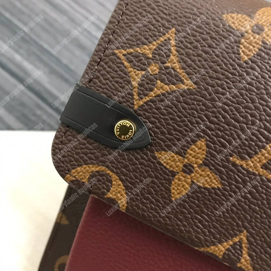 LV Vavin Chain Wallet Monogram Bordeaux Noir
