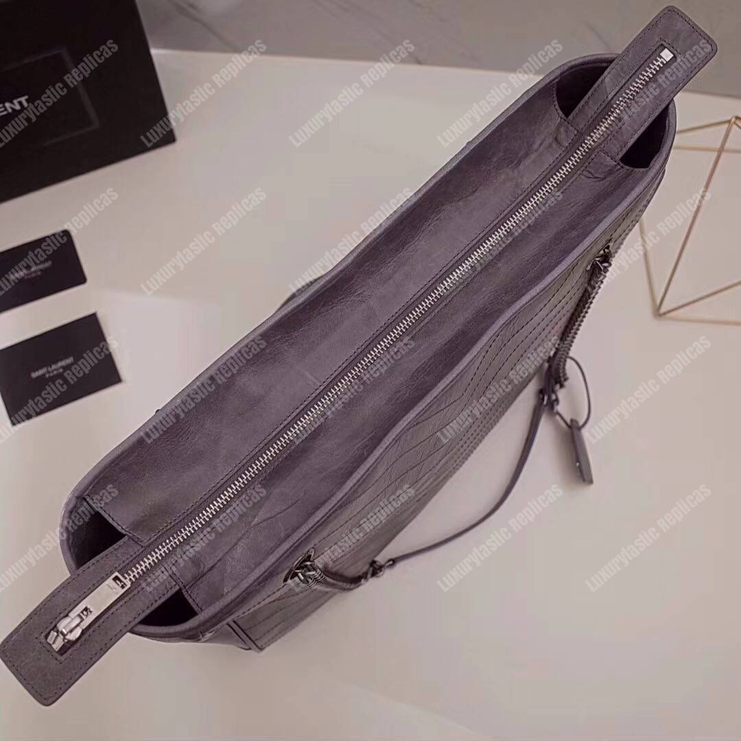 Saint Laurent Large Niki Shopping Bag Earth Grey