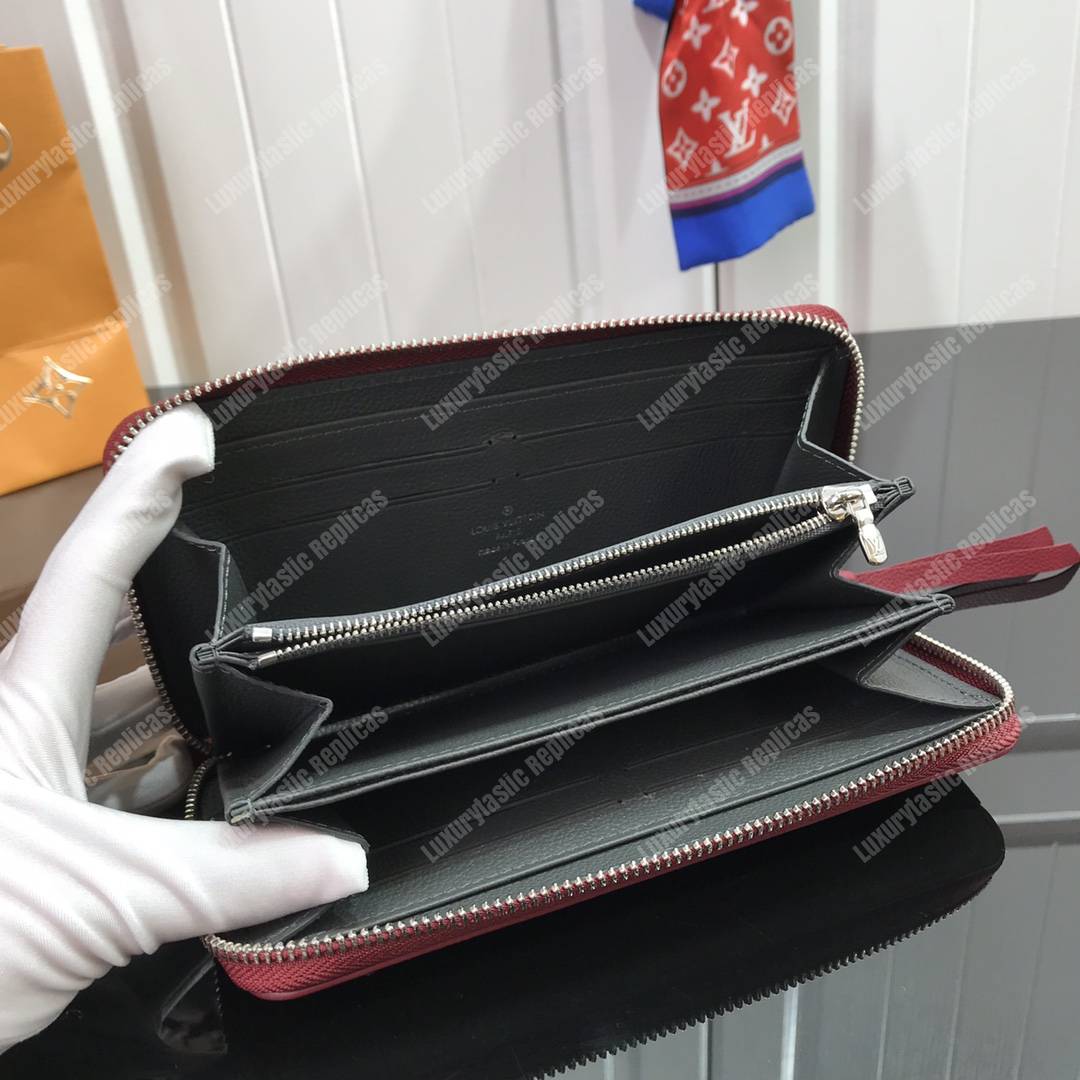 LV Lockme Zippy Wallet Lie de Vin