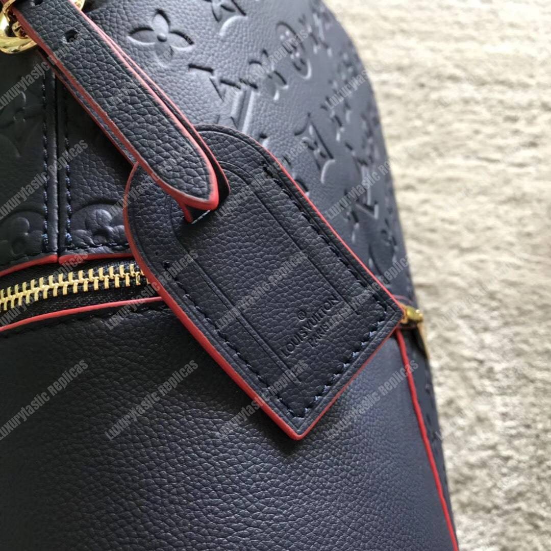 LV Melie Designer Monogram Leather Marine Rouge