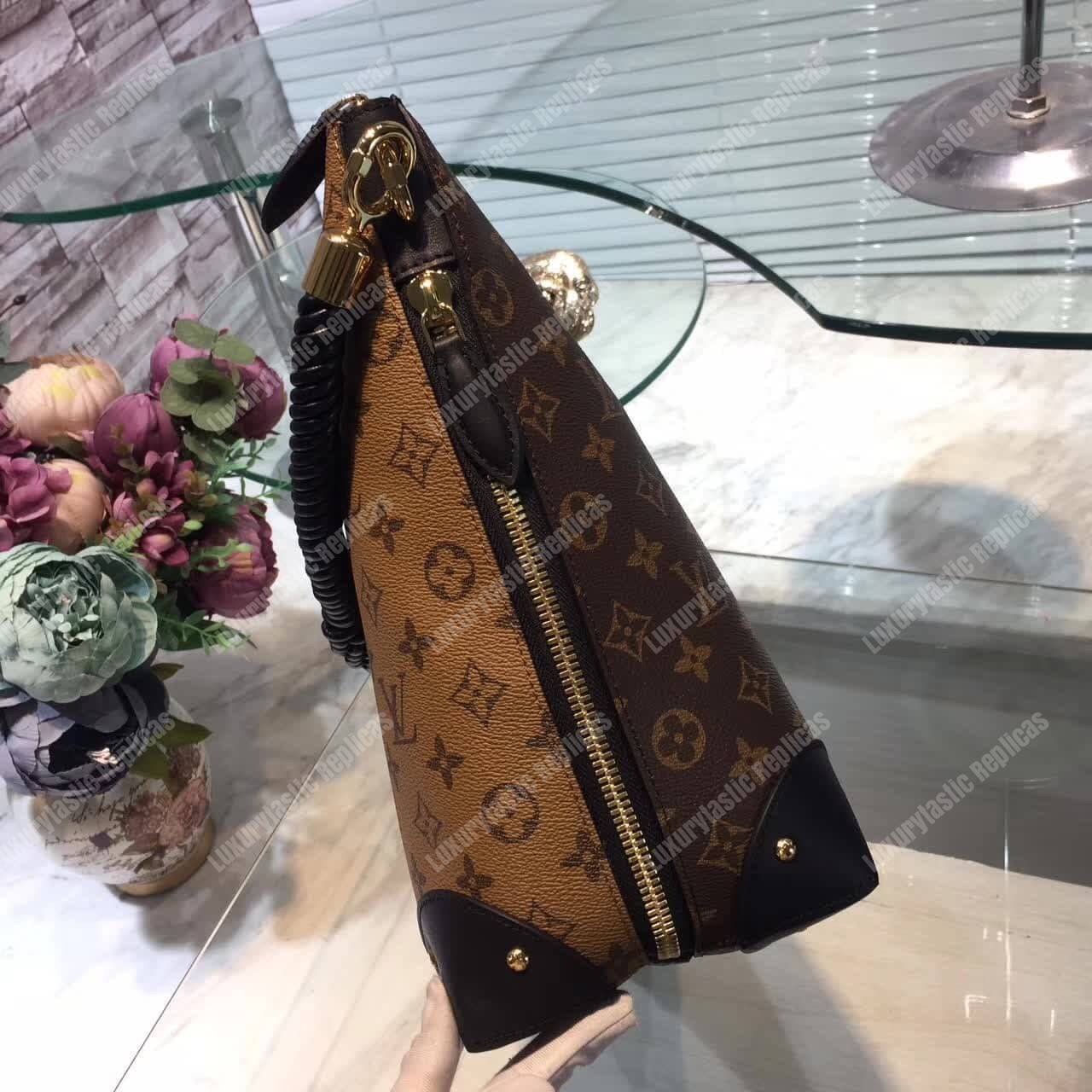LV Triangle Softy Shoulder Bag Monogram