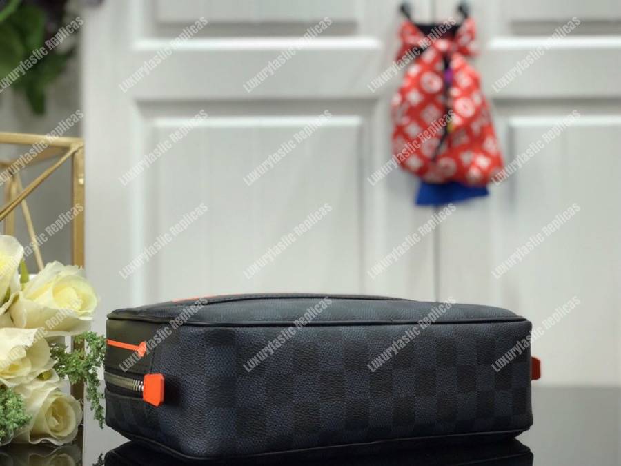 LV Toilet Pouch GM Damier Cobalt Canvas