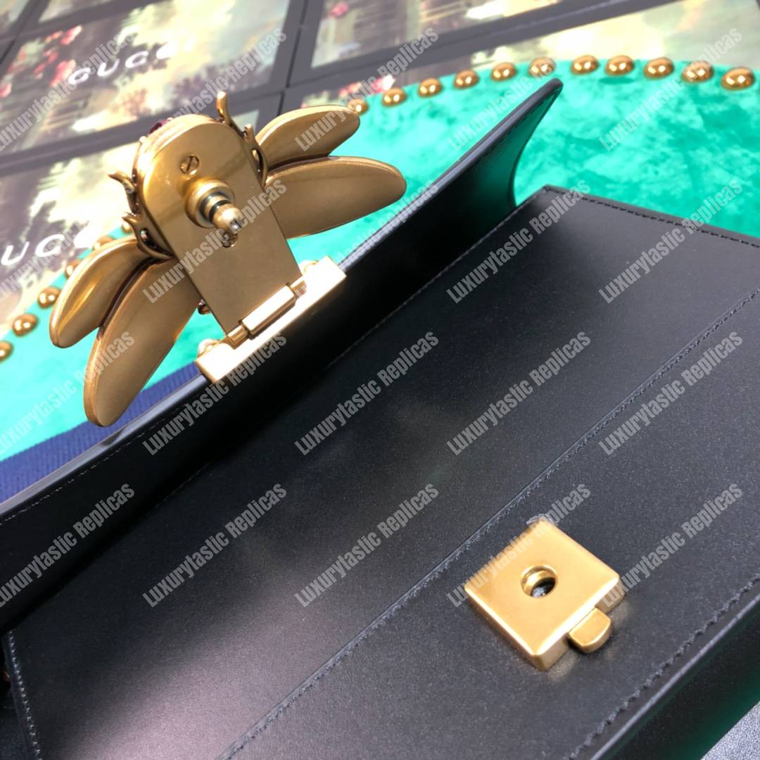 G*u*i queen margaret leather bag black