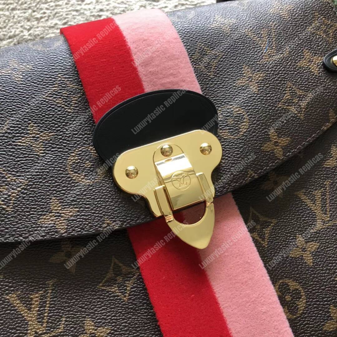 LV Georges MM Monogram Coquelicot Peche