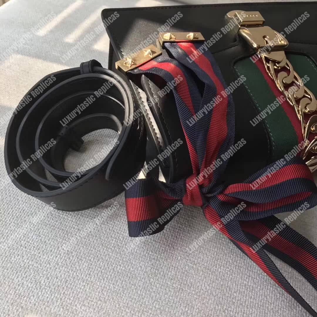 G*u*i sylvie small shoulder bag black