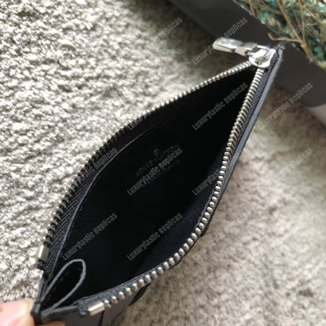 LV Coin Card Holder Damier Graphite Canvas